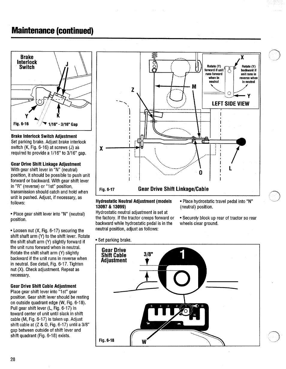 Maintenance (continued) | Troy-Bilt 13096 User Manual | Page 28 / 36