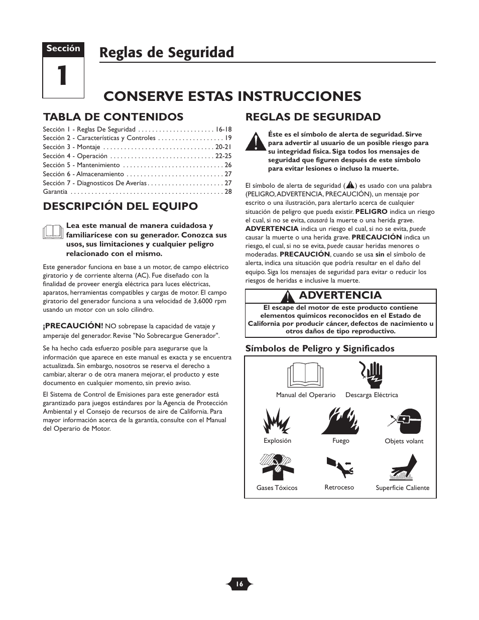 Troy-Bilt 030245 User Manual | Page 16 / 28