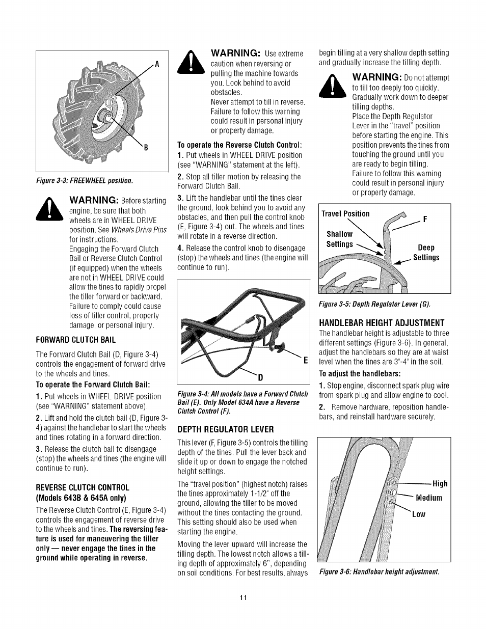 Troy-Bilt TUFFY 645A User Manual | Page 11 / 32
