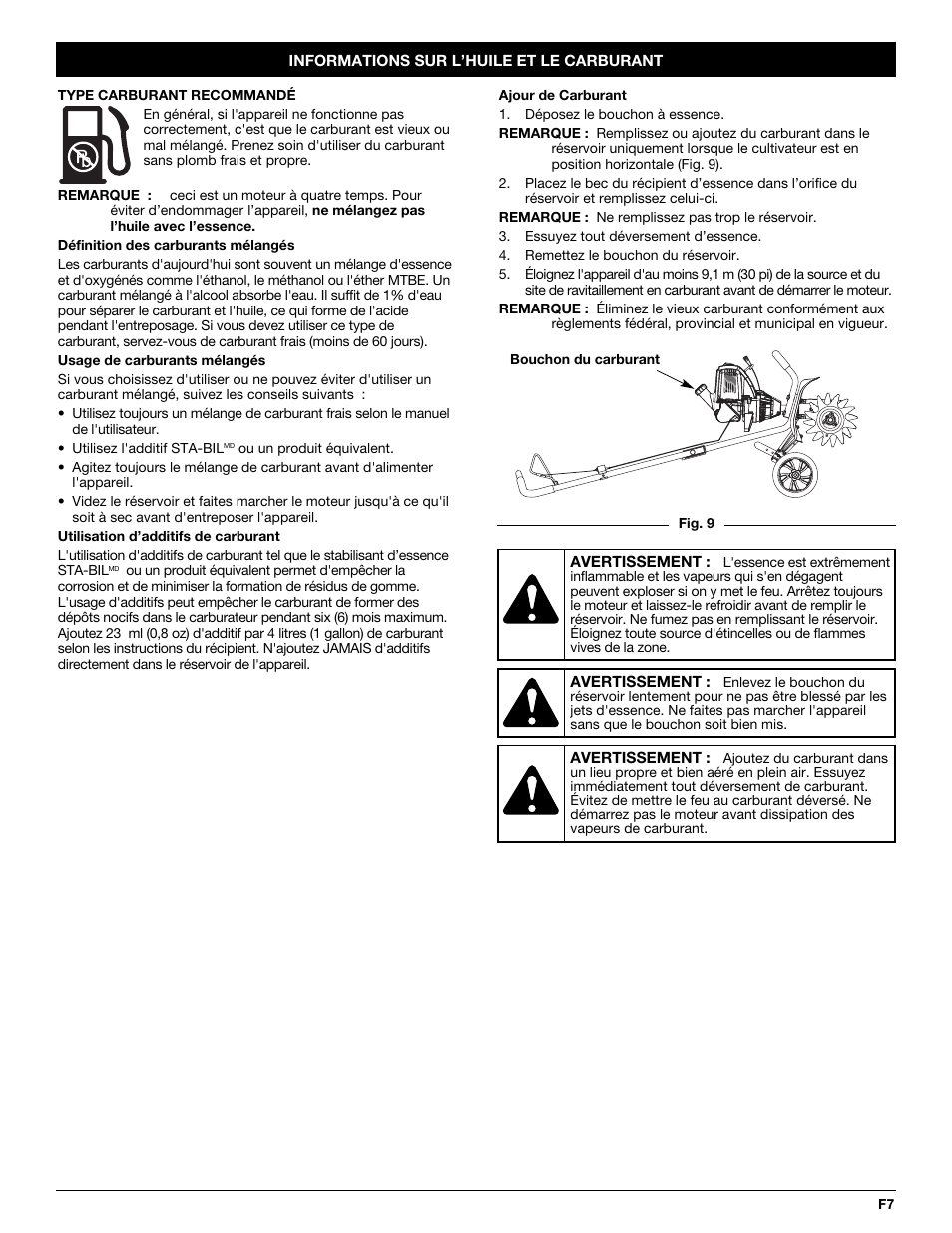 Troy-Bilt TB144 User Manual | Page 25 / 56