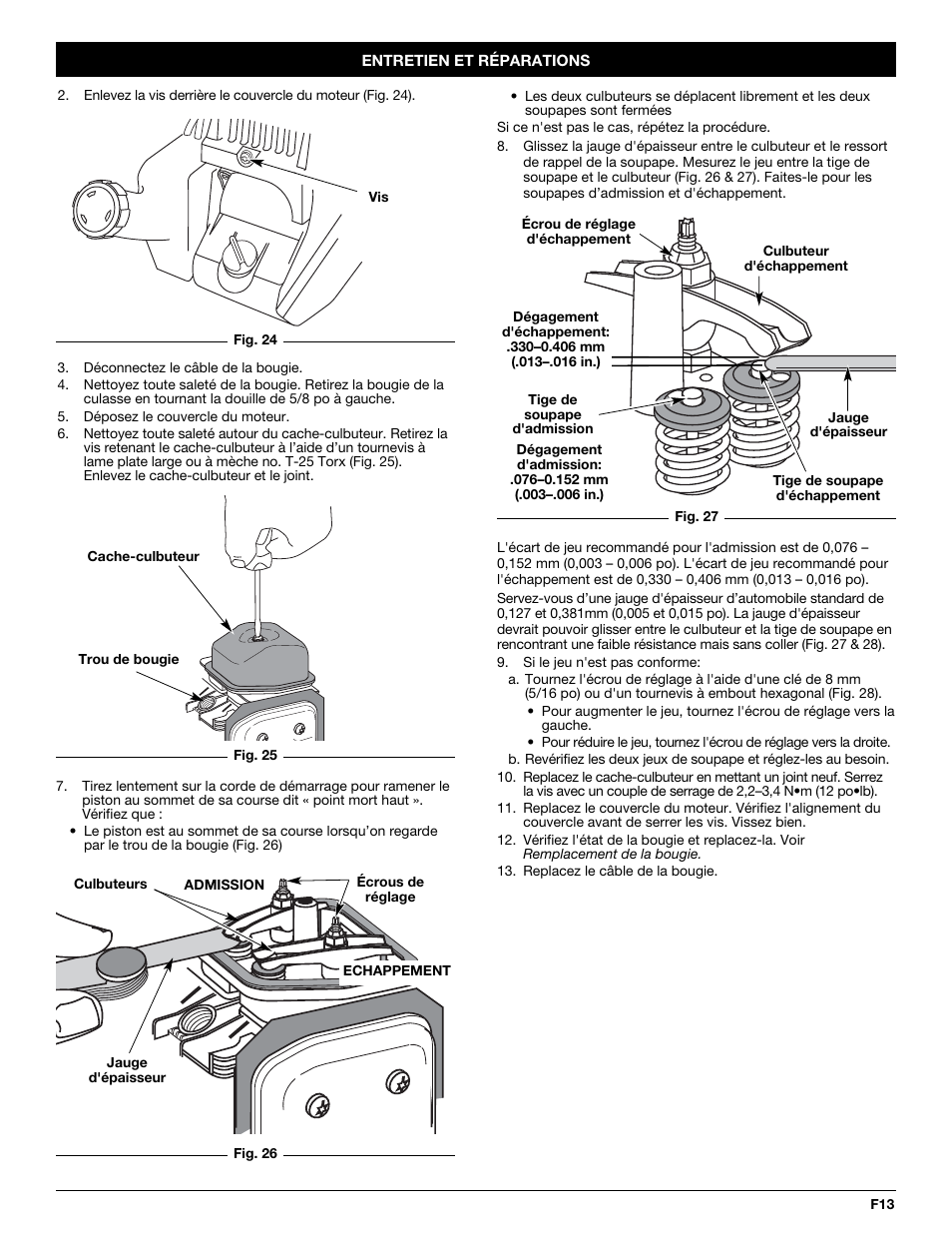 Troy-Bilt TB144 User Manual | Page 31 / 56