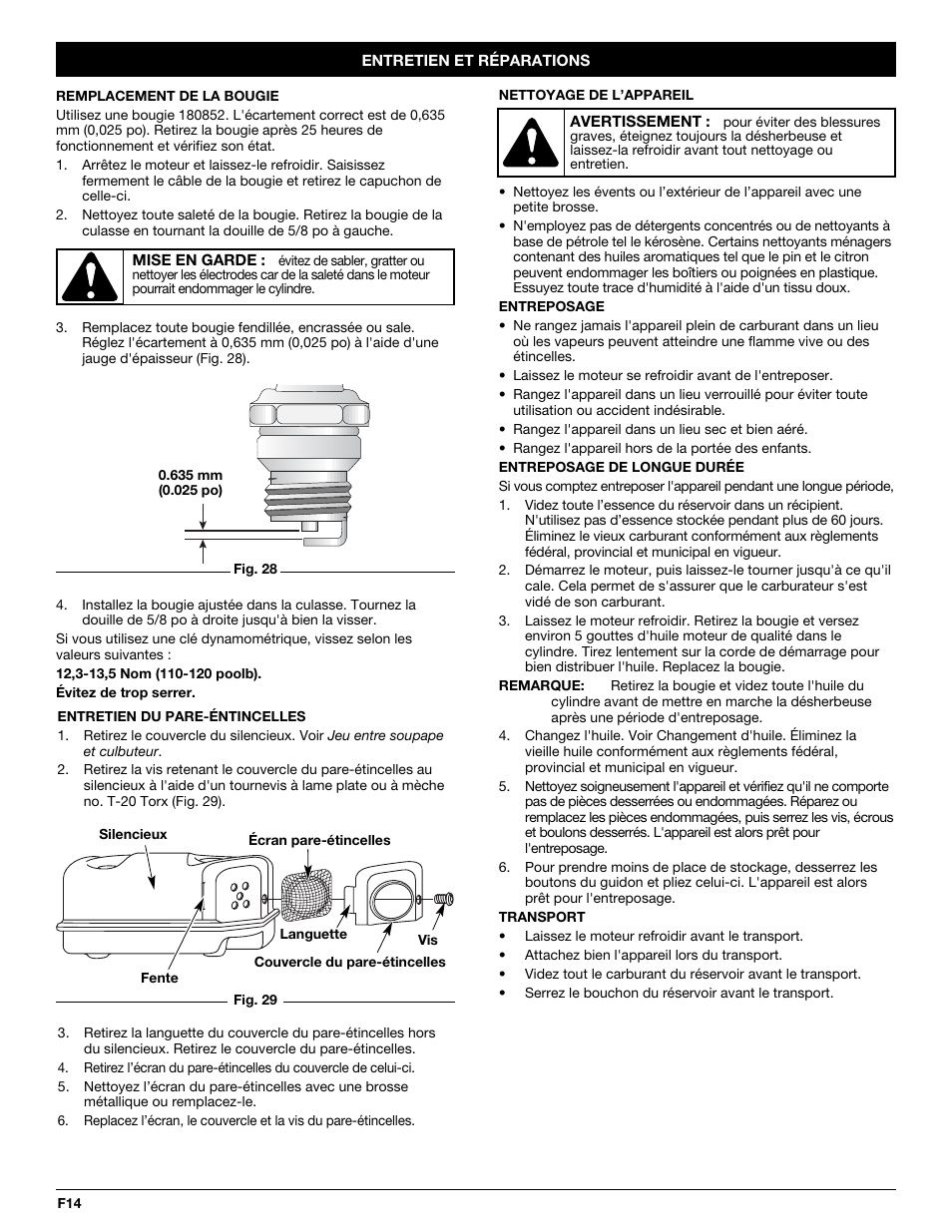 Troy-Bilt TB144 User Manual | Page 32 / 56