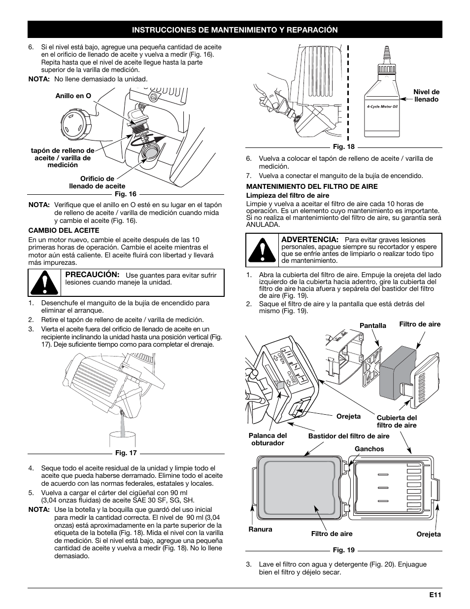 Troy-Bilt TB144 User Manual | Page 47 / 56