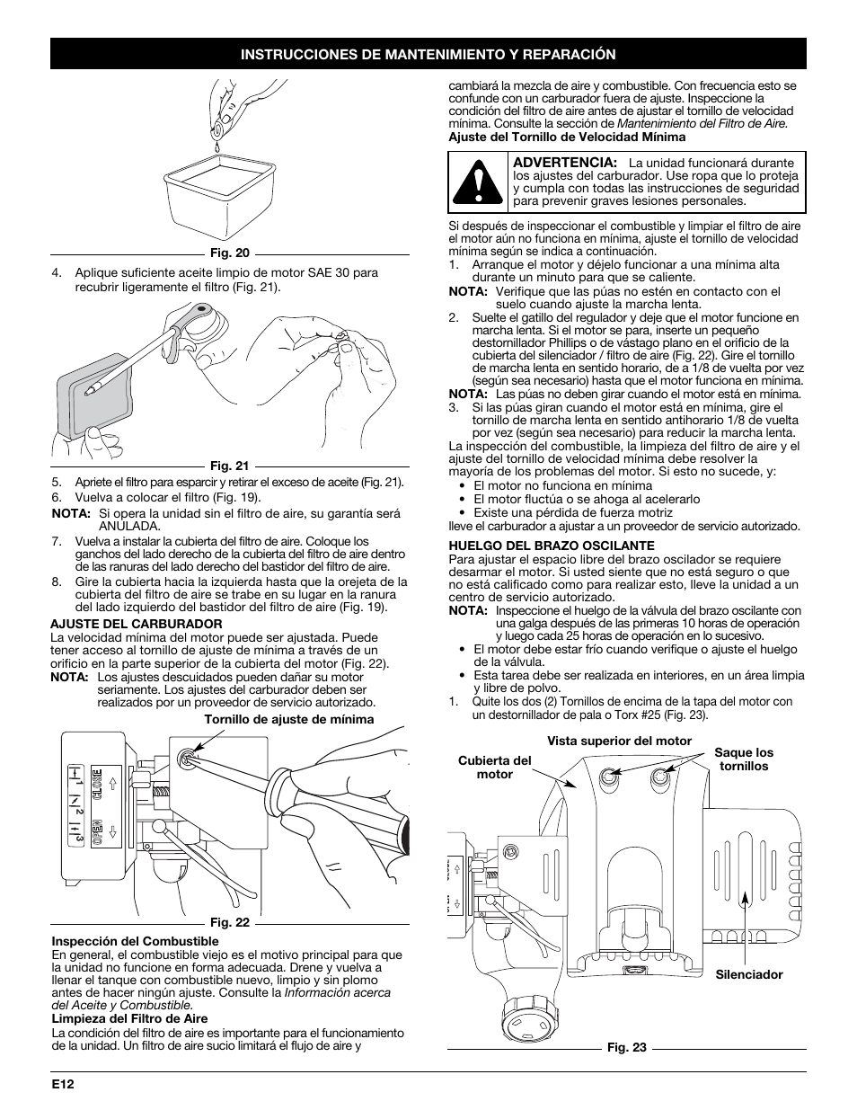 Troy-Bilt TB144 User Manual | Page 48 / 56