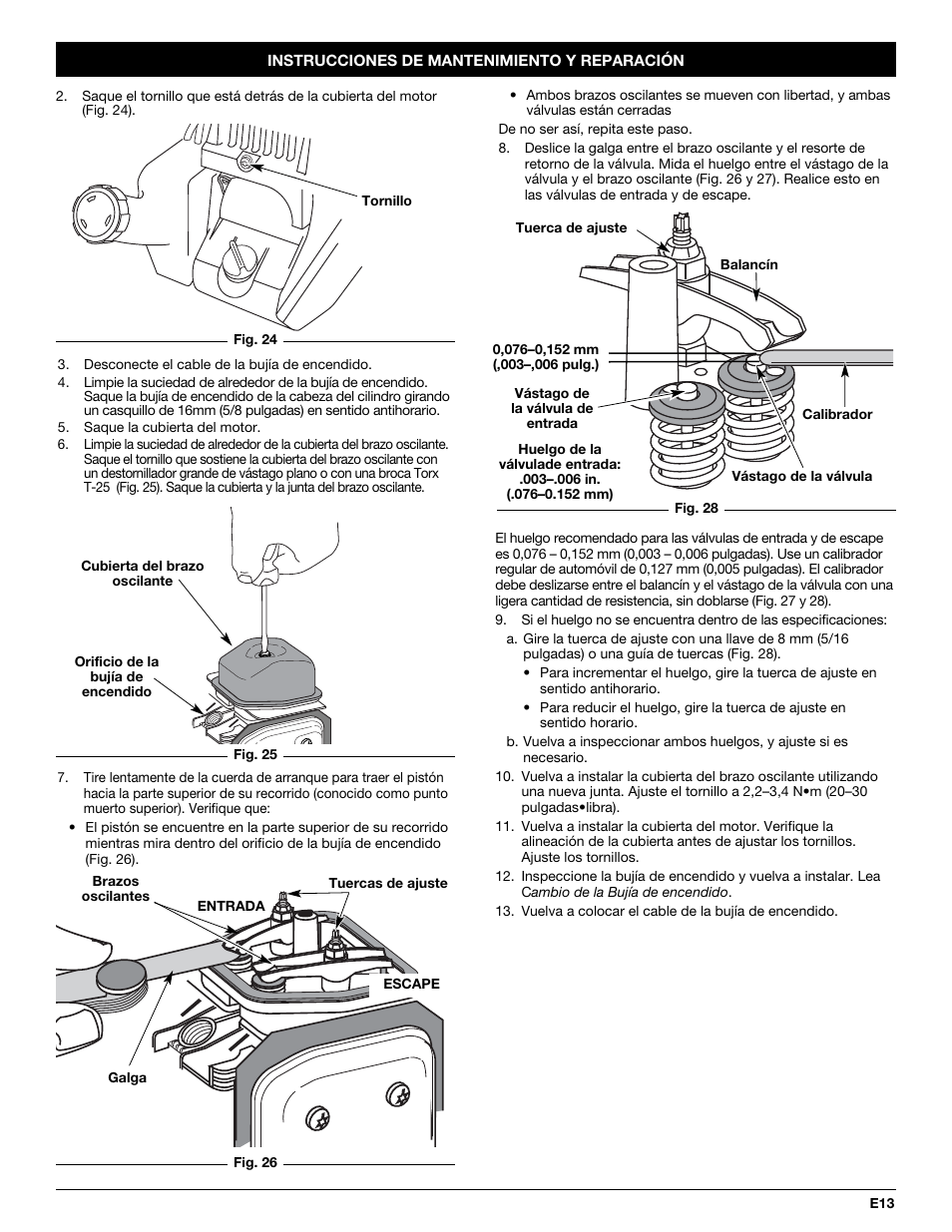 Troy-Bilt TB144 User Manual | Page 49 / 56