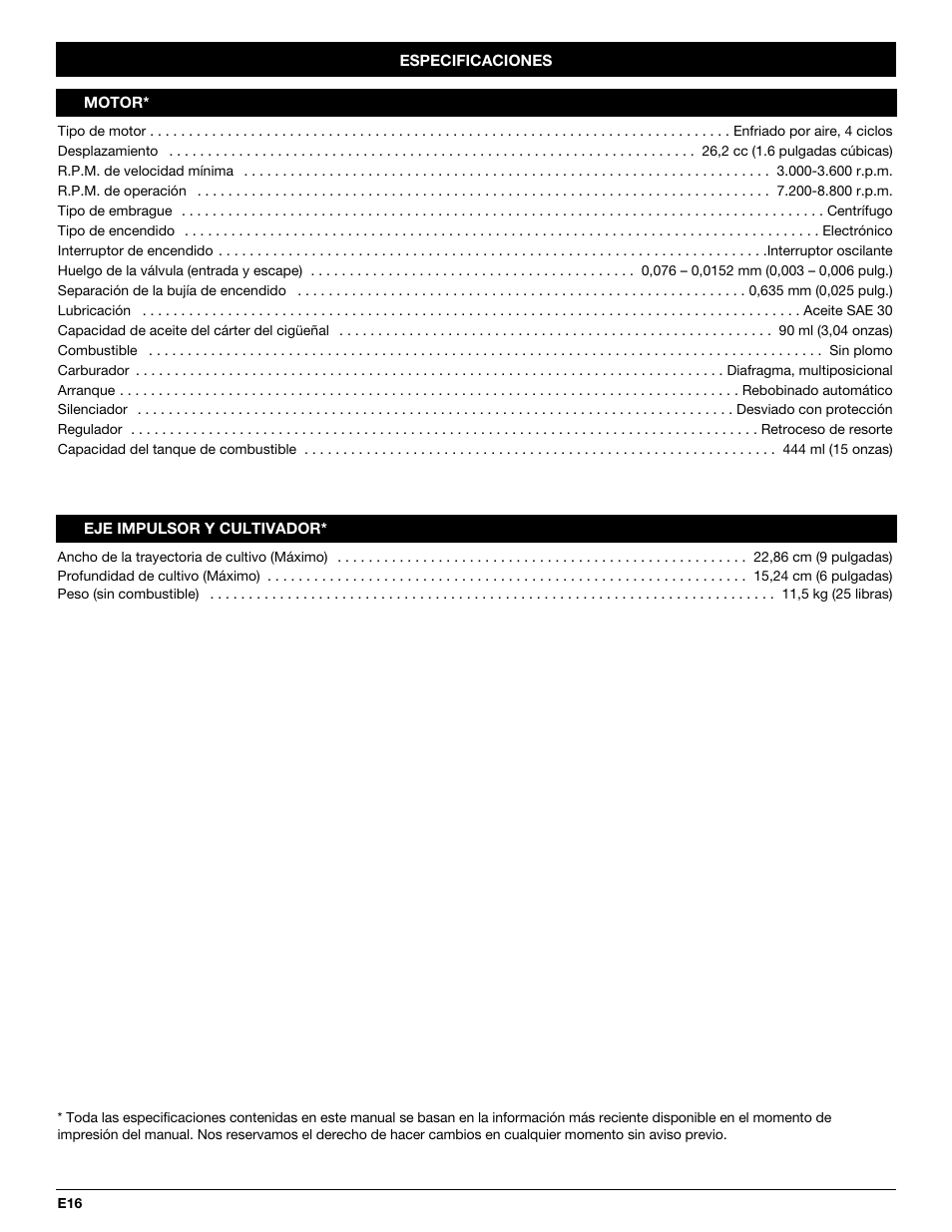 Troy-Bilt TB144 User Manual | Page 52 / 56
