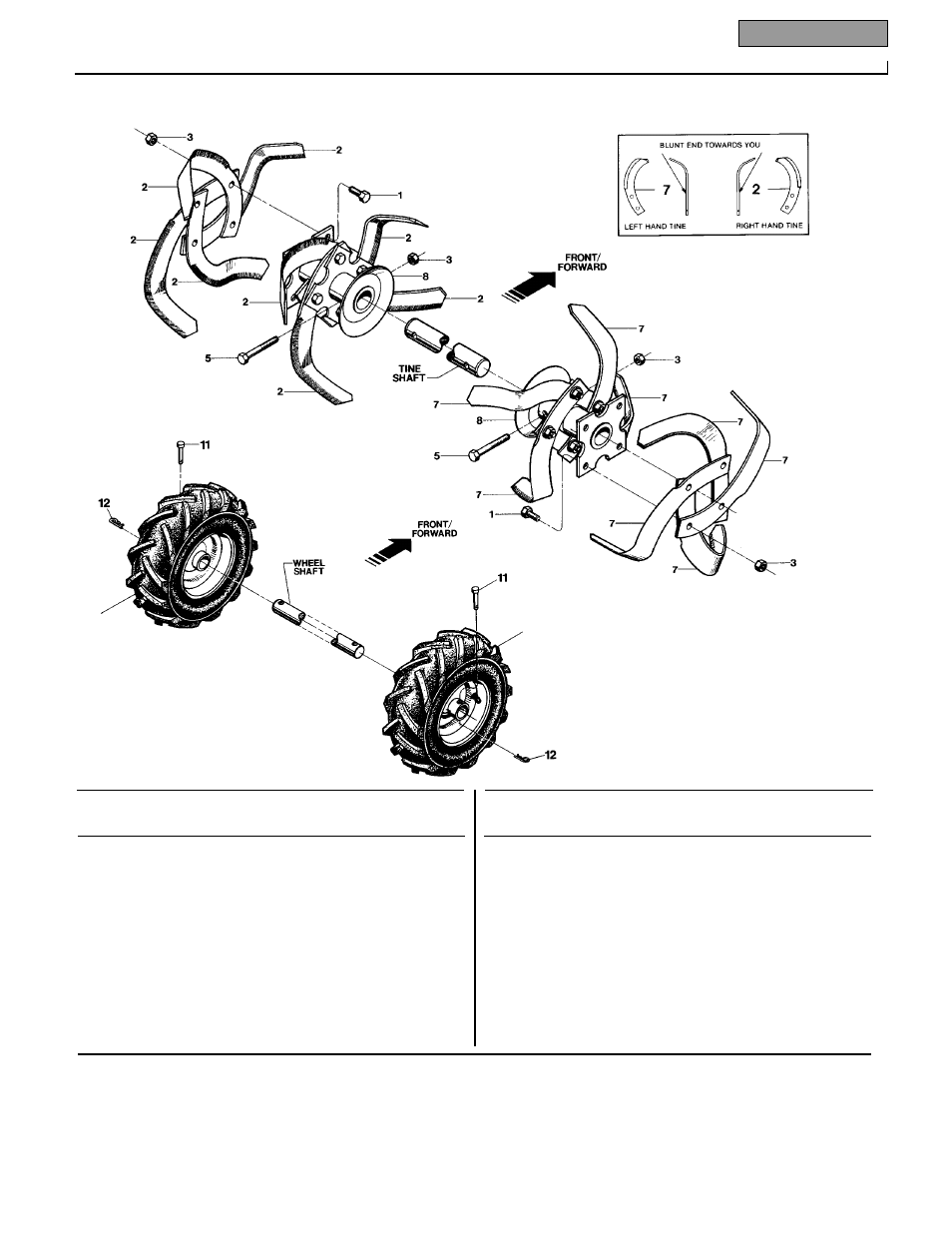 Parts list | Troy-Bilt 12211 User Manual | Page 37 / 44