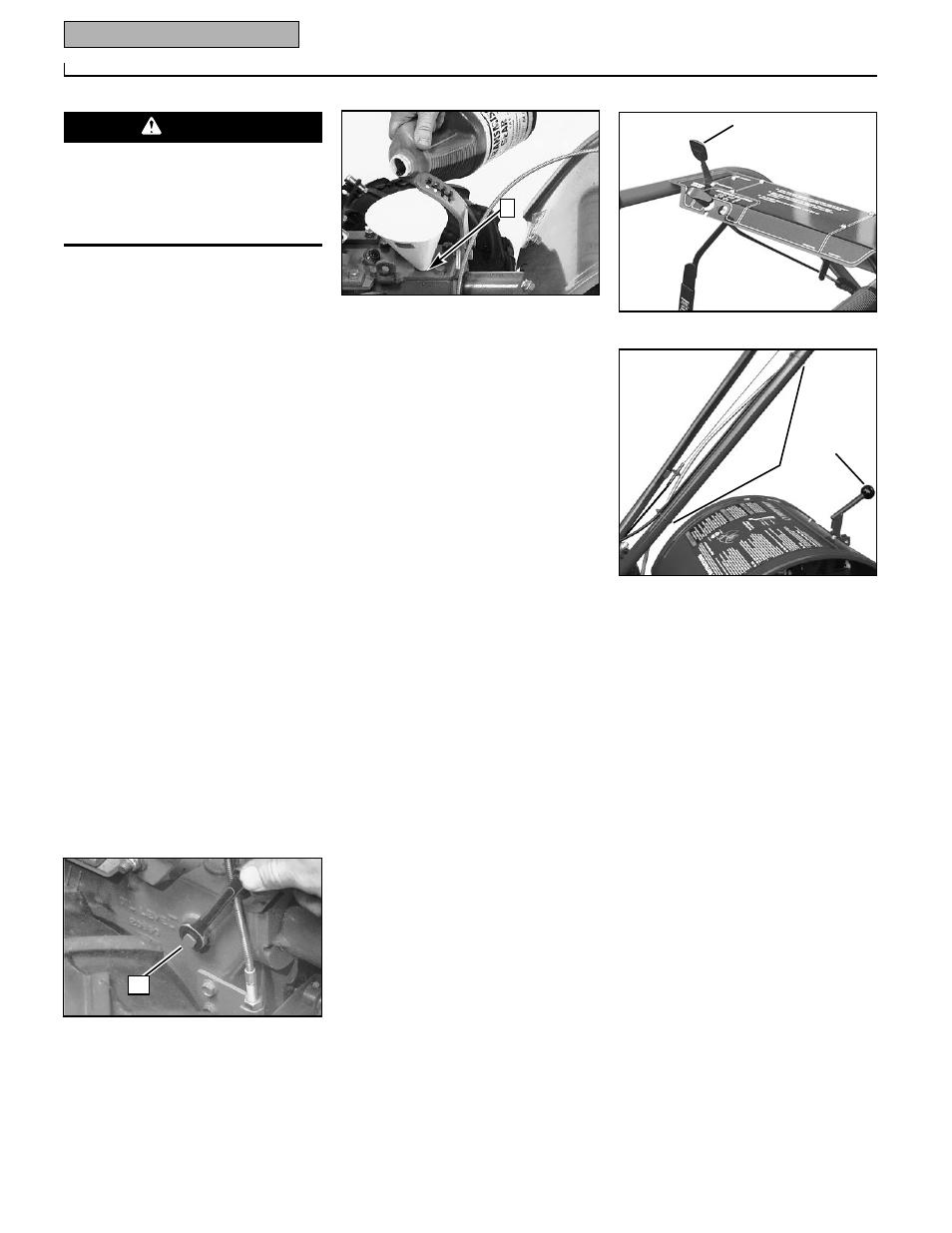 Caution | Troy-Bilt 12211 User Manual | Page 8 / 44