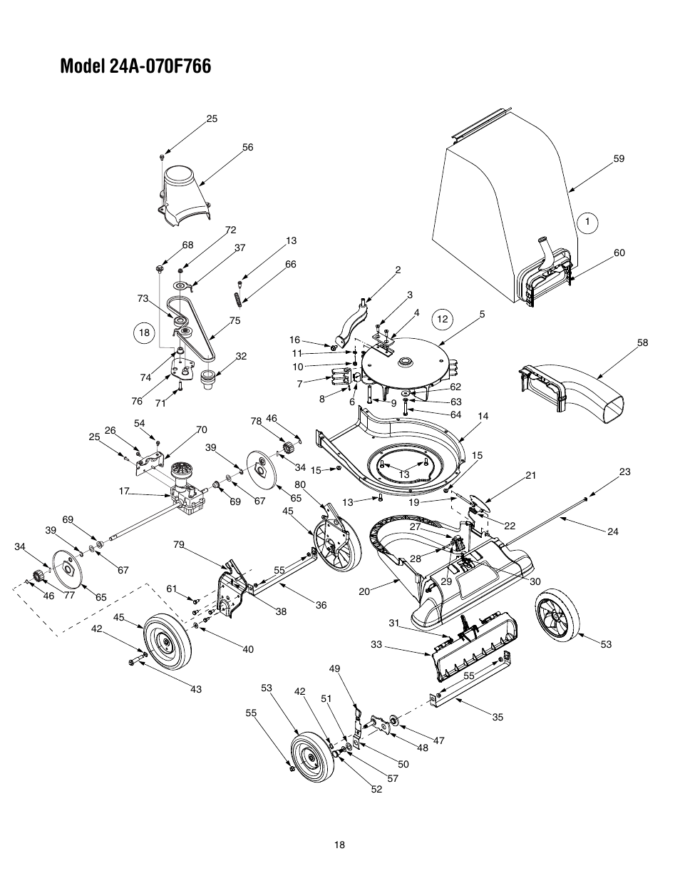 Troy-Bilt 24A-070F766 User Manual | Page 18 / 20
