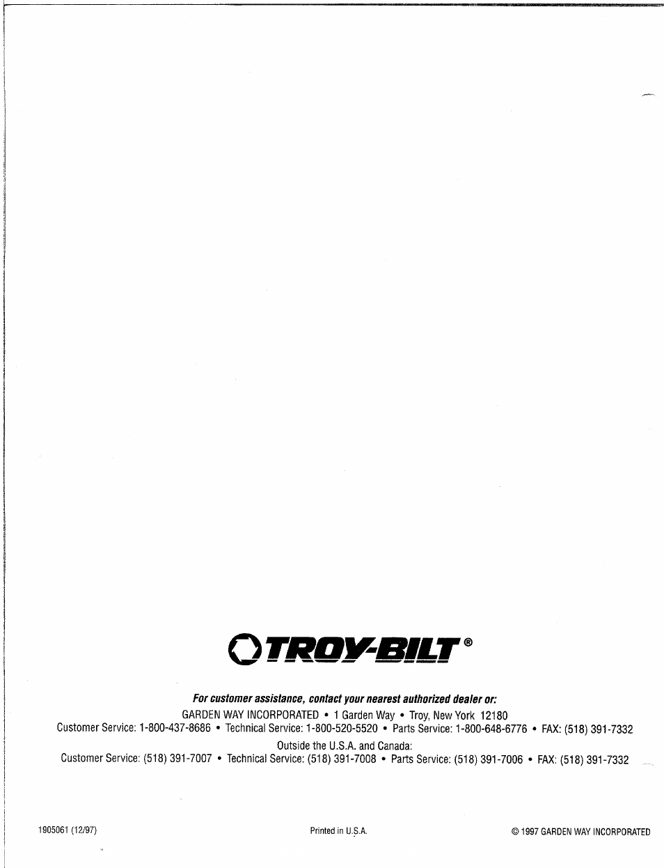 Troy-Bilt 15009 User Manual | Page 56 / 56