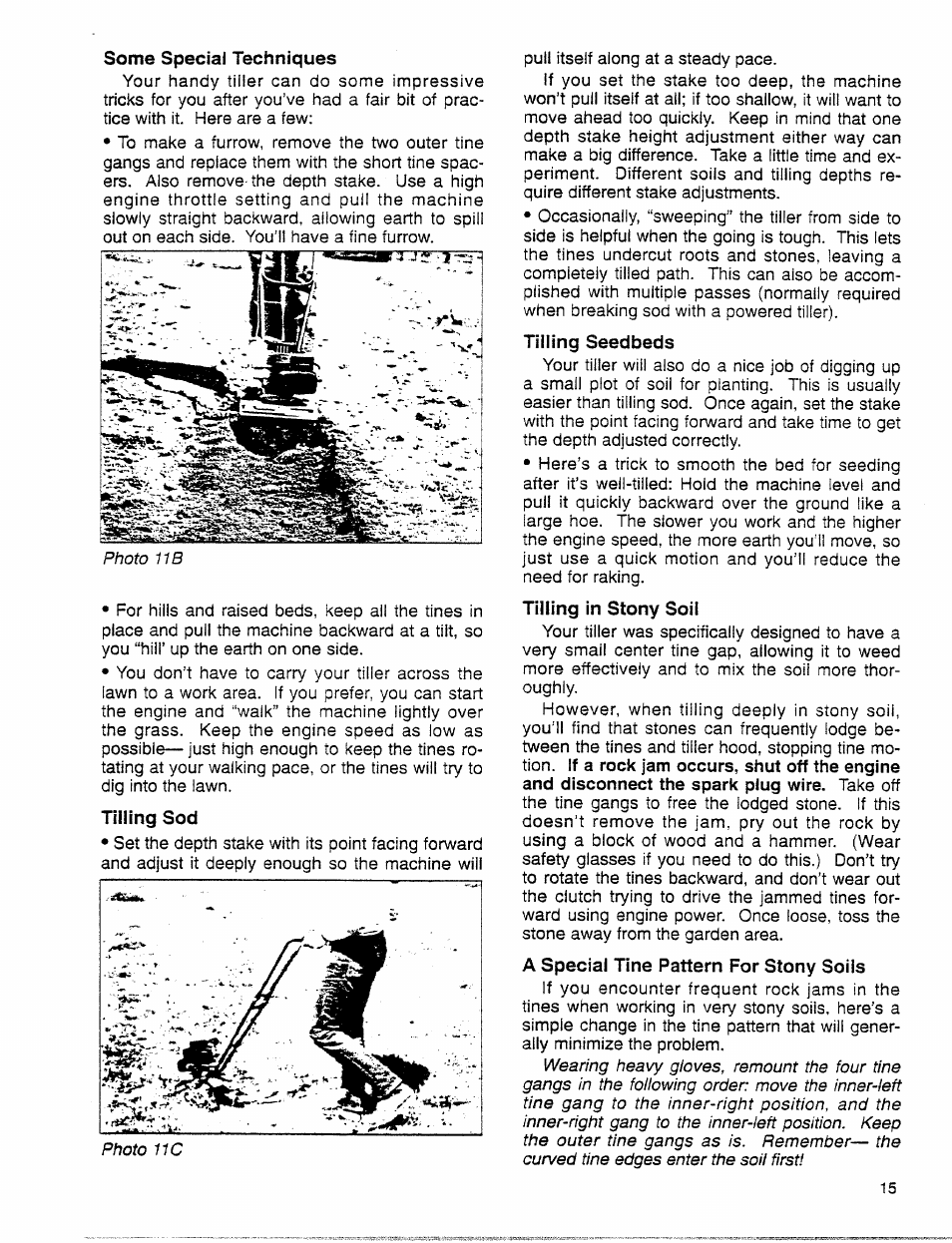 Troy-Bilt 12001C User Manual | Page 15 / 24