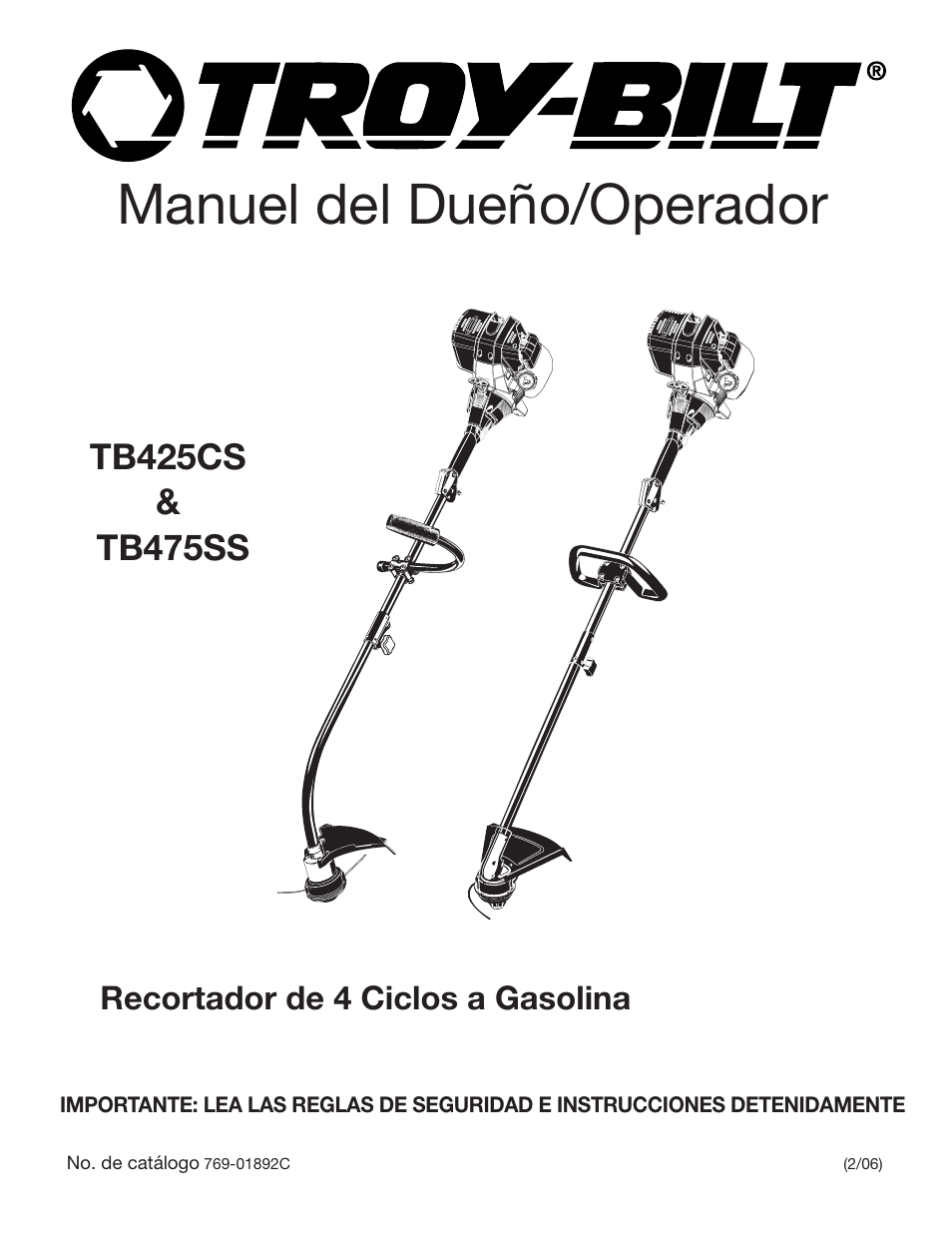Manuel del dueño/operador | Troy-Bilt TB425CS EU User Manual | Page 51 / 80