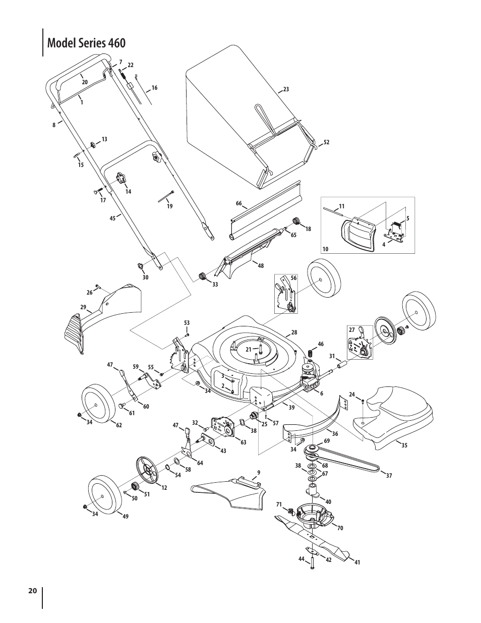 Model series 460 | Troy-Bilt 460 User Manual | Page 20 / 44