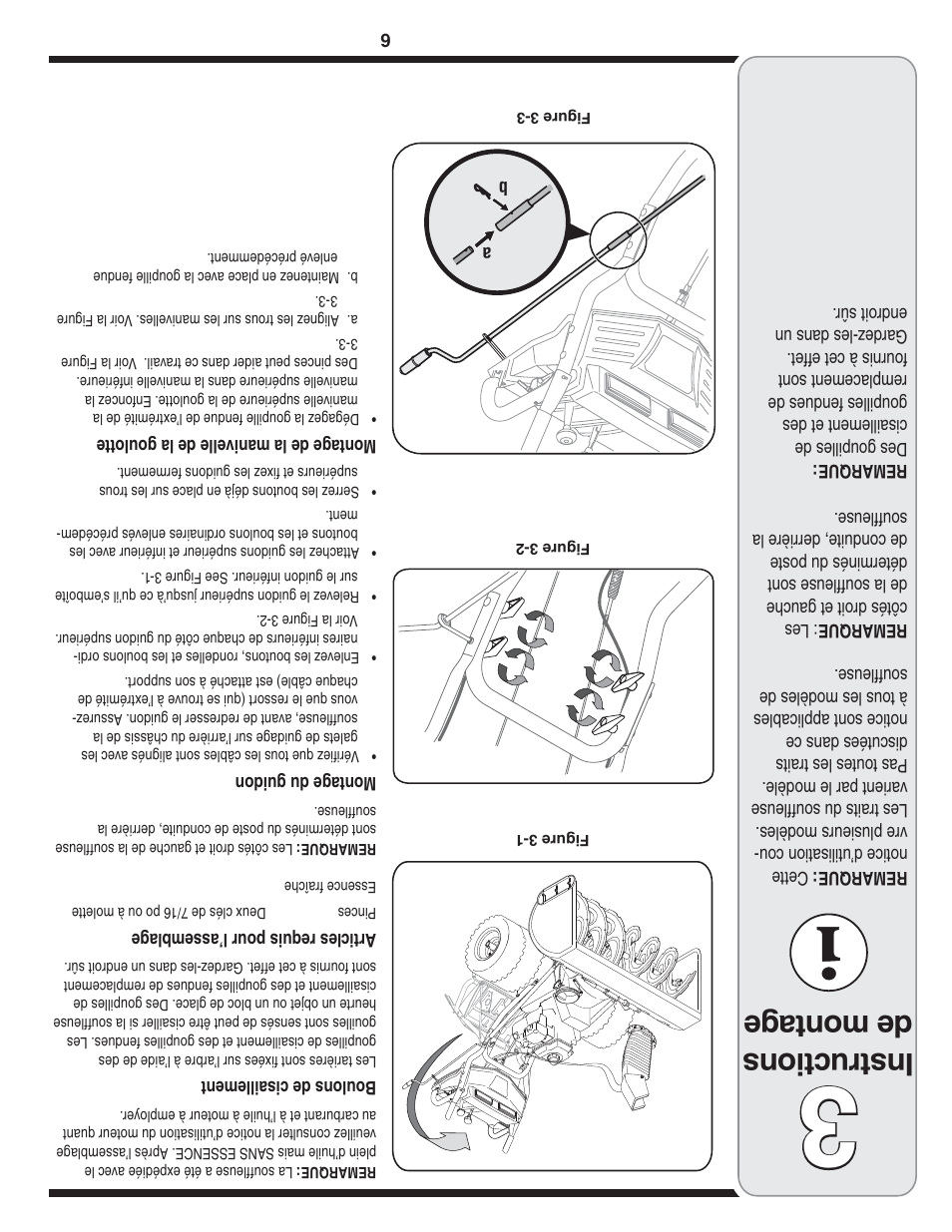 Ins tru ctio ns de montage | Troy-Bilt 769-04090 User Manual | Page 51 / 56