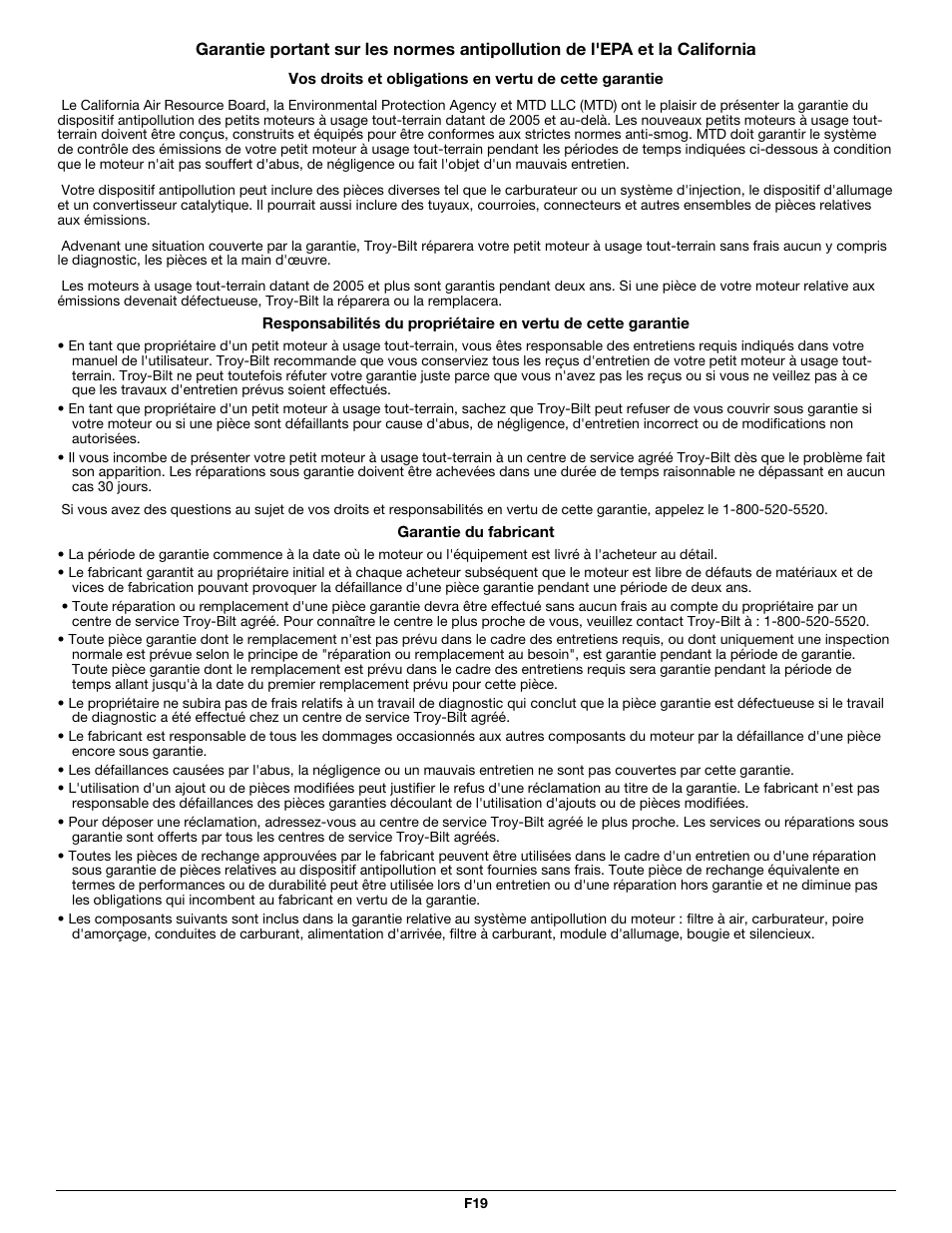 Troy-Bilt TB590BC User Manual | Page 39 / 62