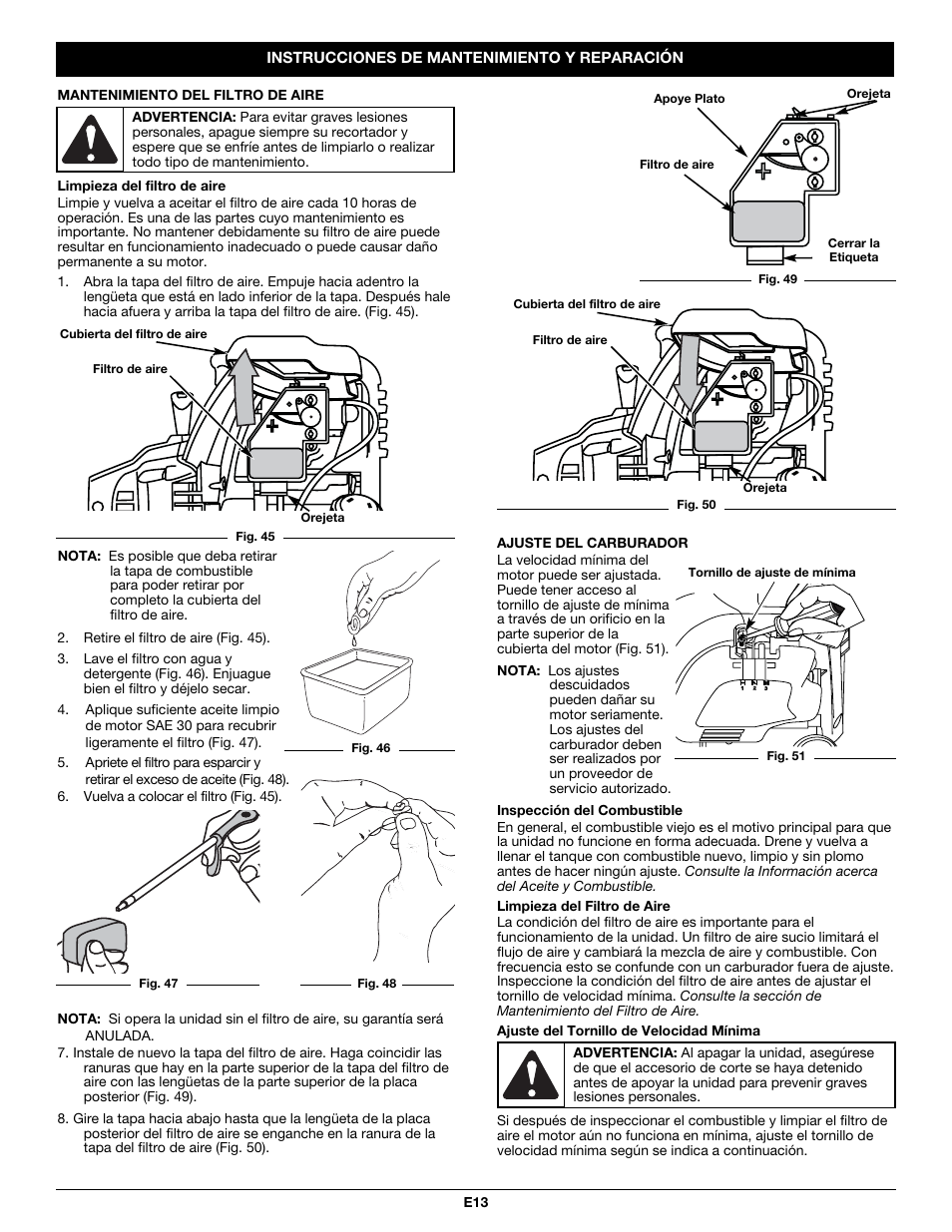 Troy-Bilt TB590BC User Manual | Page 53 / 62