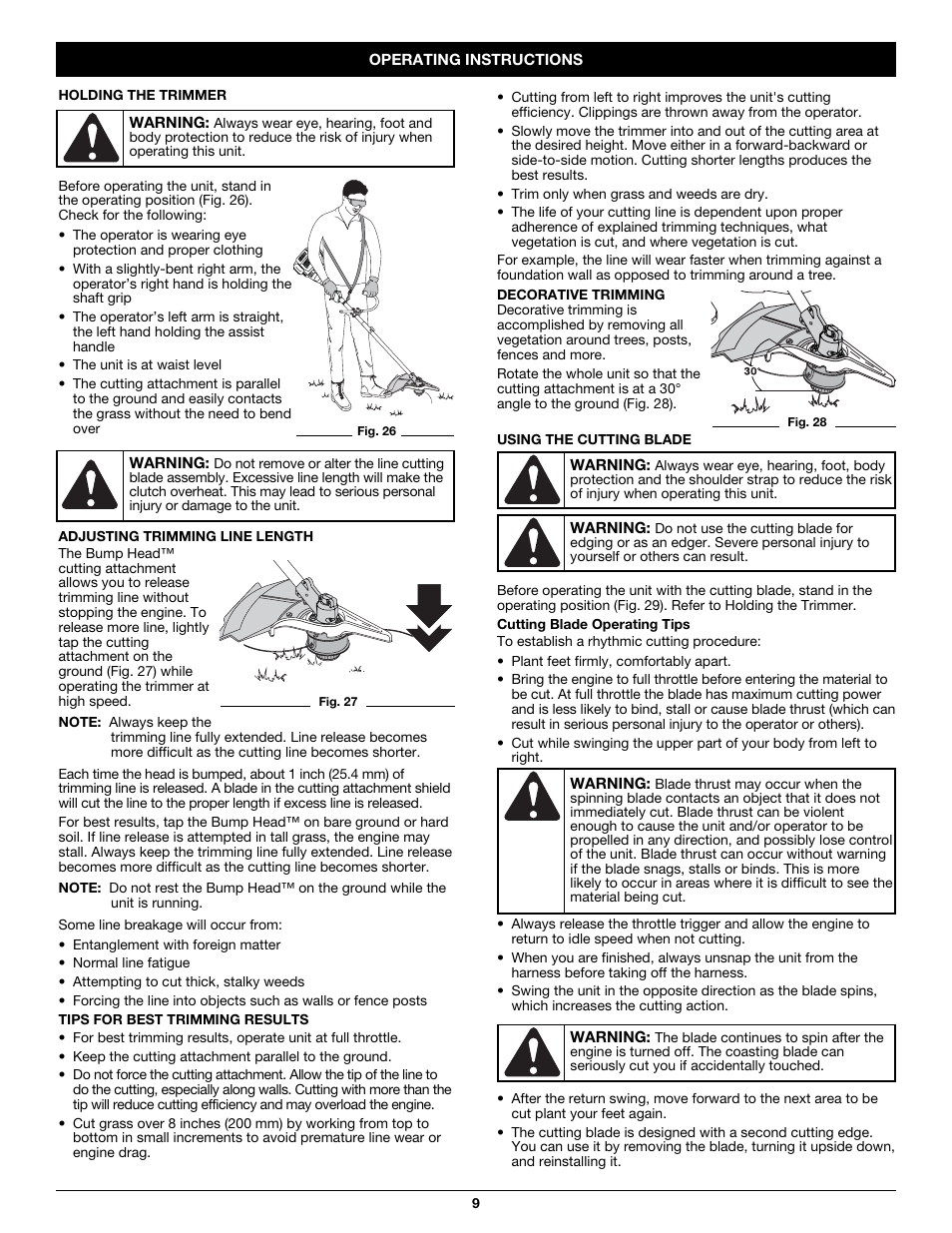 Troy-Bilt TB590BC User Manual | Page 9 / 62