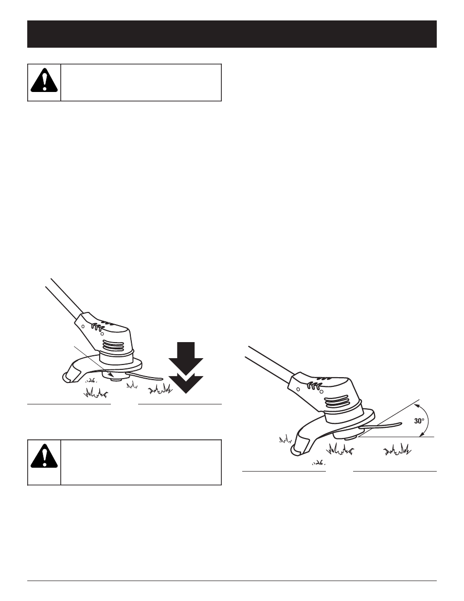 Warning, Caution, Operating instructions | Troy-Bilt TB55B User Manual | Page 10 / 52