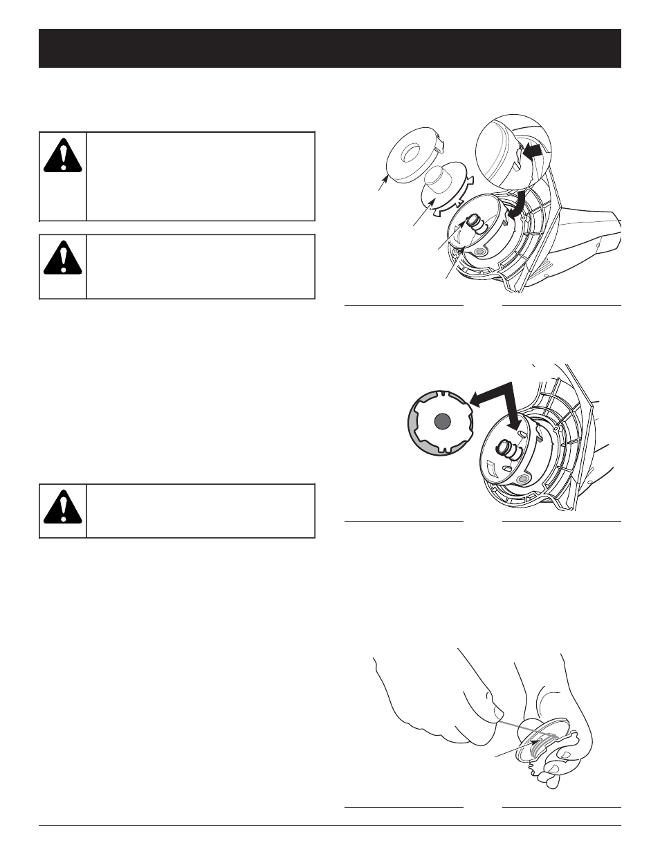 Warning, Maintenance and repair instructions | Troy-Bilt TB55B User Manual | Page 11 / 52