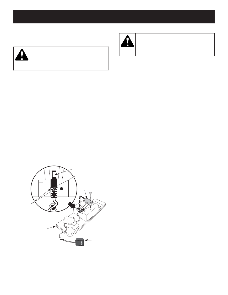 Mise en garde, Avertissement, Entretien et réparations | Troy-Bilt TB55B User Manual | Page 30 / 52