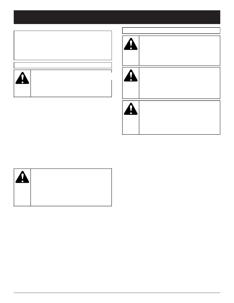 Importante informacion de seguridad, Advertencia, Peligro | Precaucion, Alerta de seguridad, Normas para una operacion segura | Troy-Bilt TB55B User Manual | Page 35 / 52