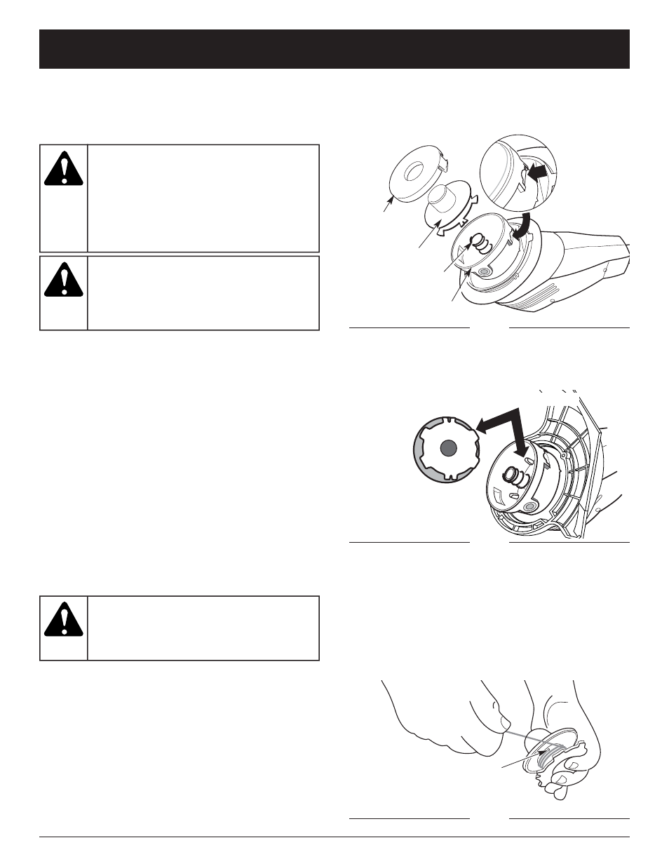 Advertencia, Instrucciones de mantenimiento y reparacion | Troy-Bilt TB55B User Manual | Page 43 / 52