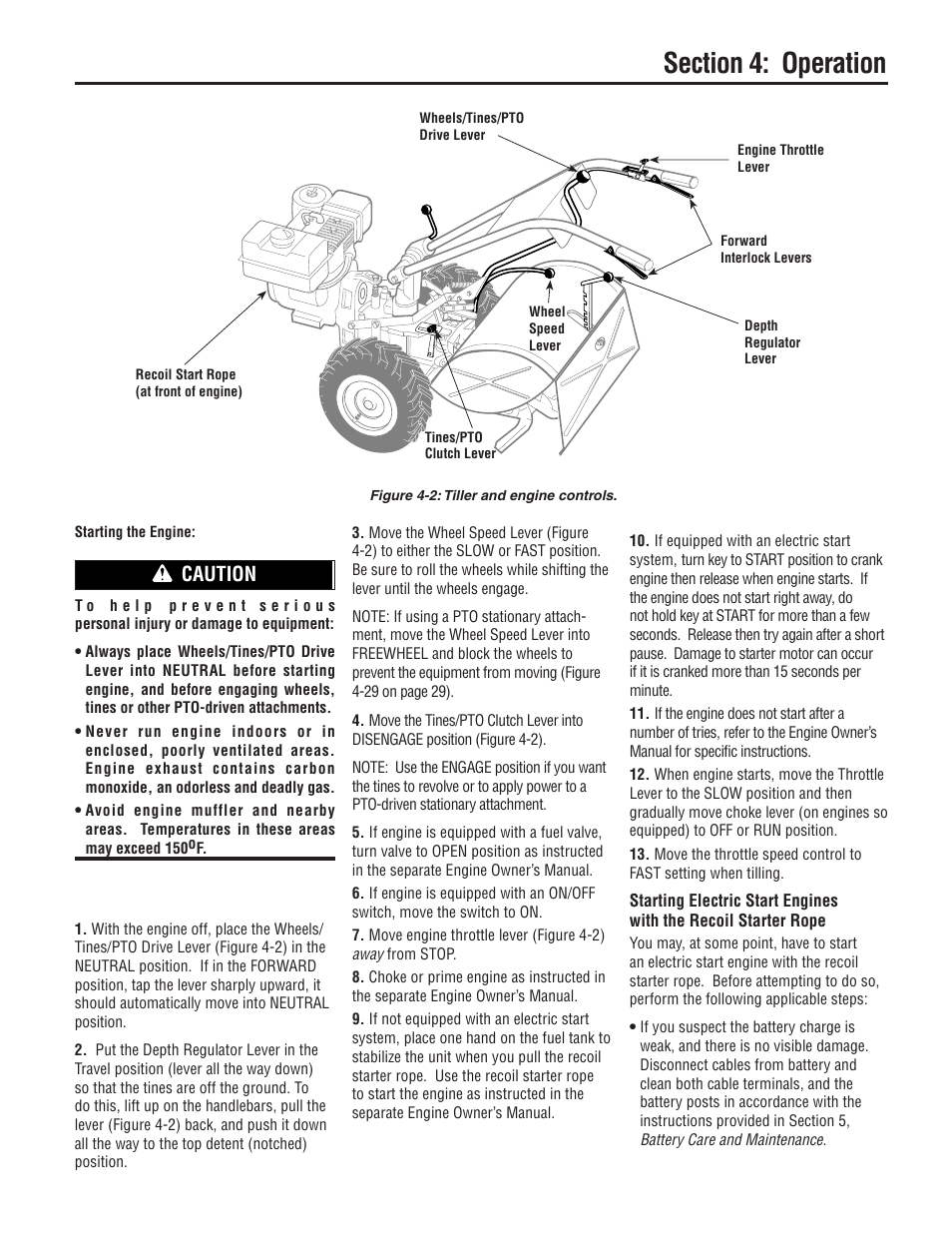 Caution | Troy-Bilt E683G User Manual | Page 15 / 60