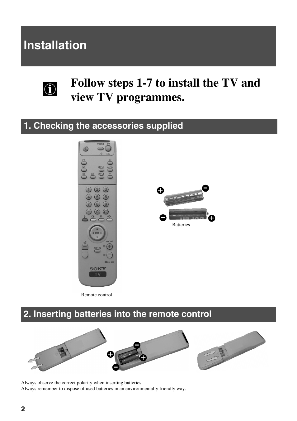 Sony KV-29FQ65K User Manual | Page 6 / 160