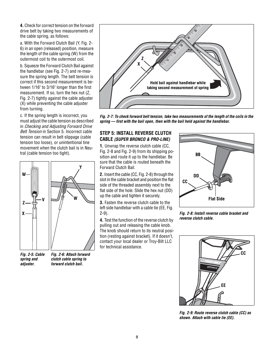 Troy-Bilt Pro Line User Manual | Page 8 / 32