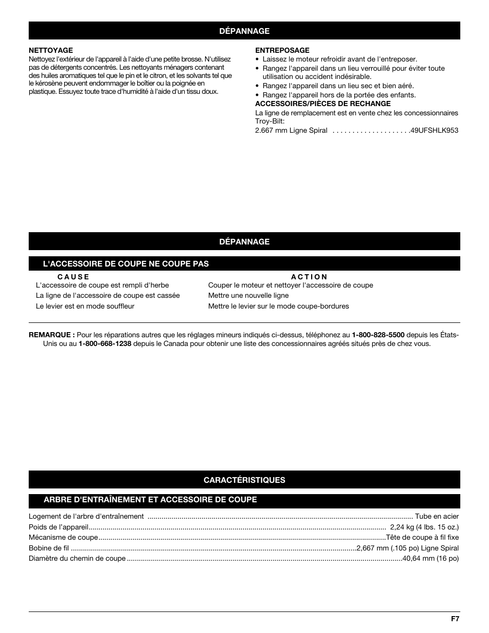 Troy-Bilt TBBT User Manual | Page 15 / 28