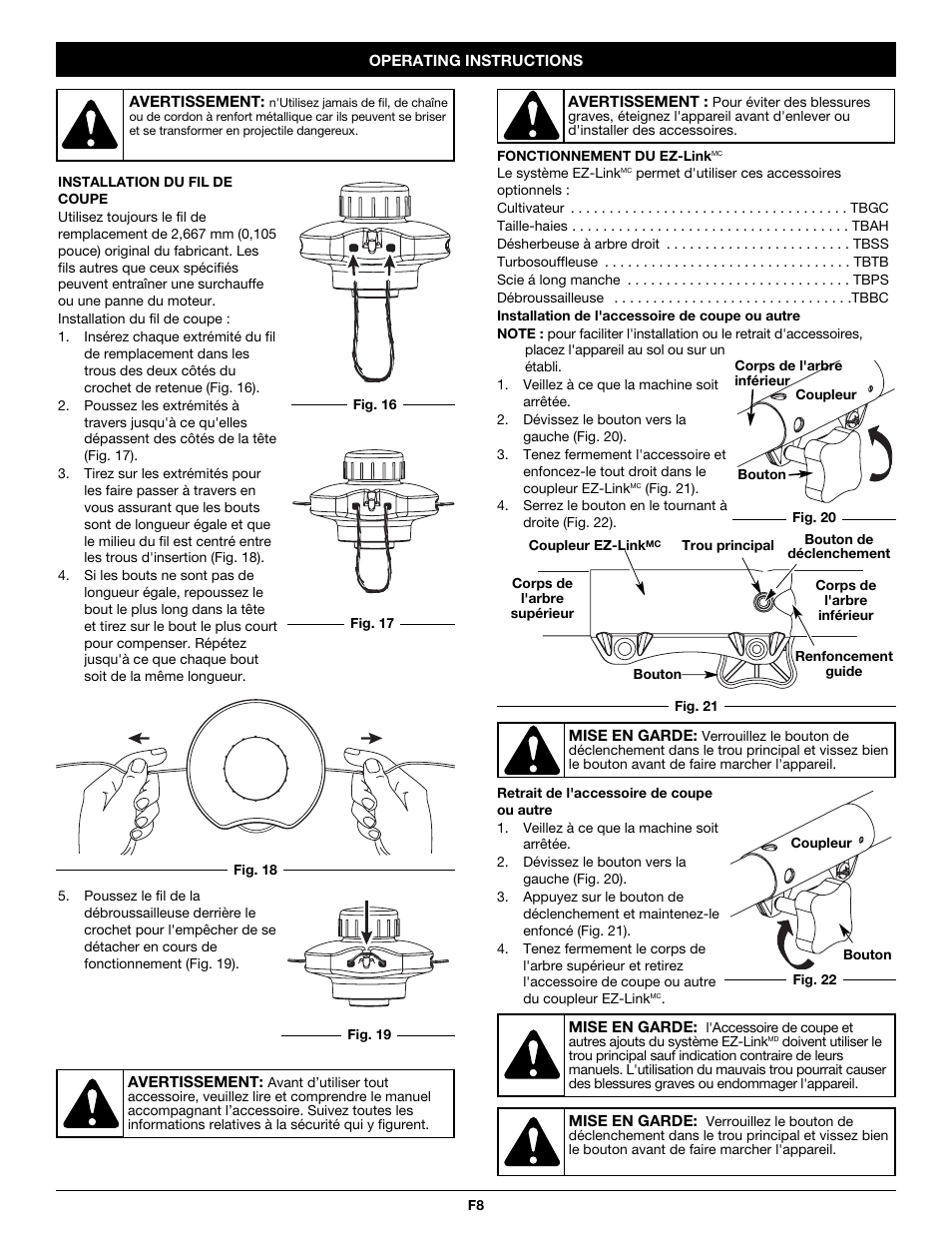 Troy-Bilt TB26TB User Manual | Page 24 / 52