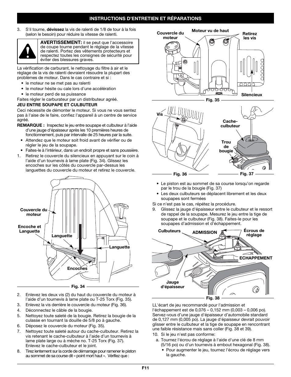 Troy-Bilt TB26TB User Manual | Page 27 / 52