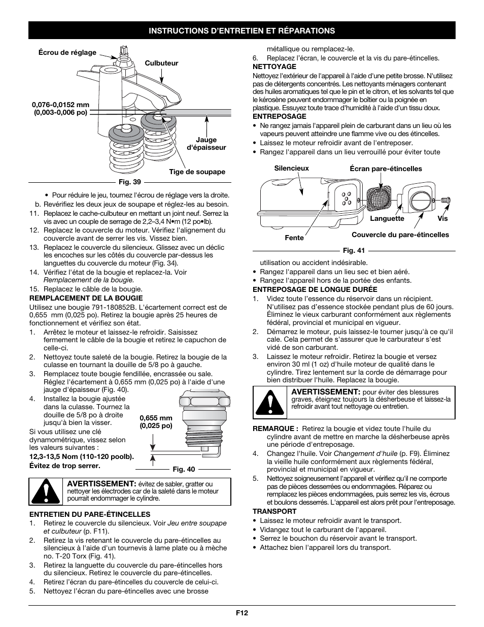 Troy-Bilt TB26TB User Manual | Page 28 / 52