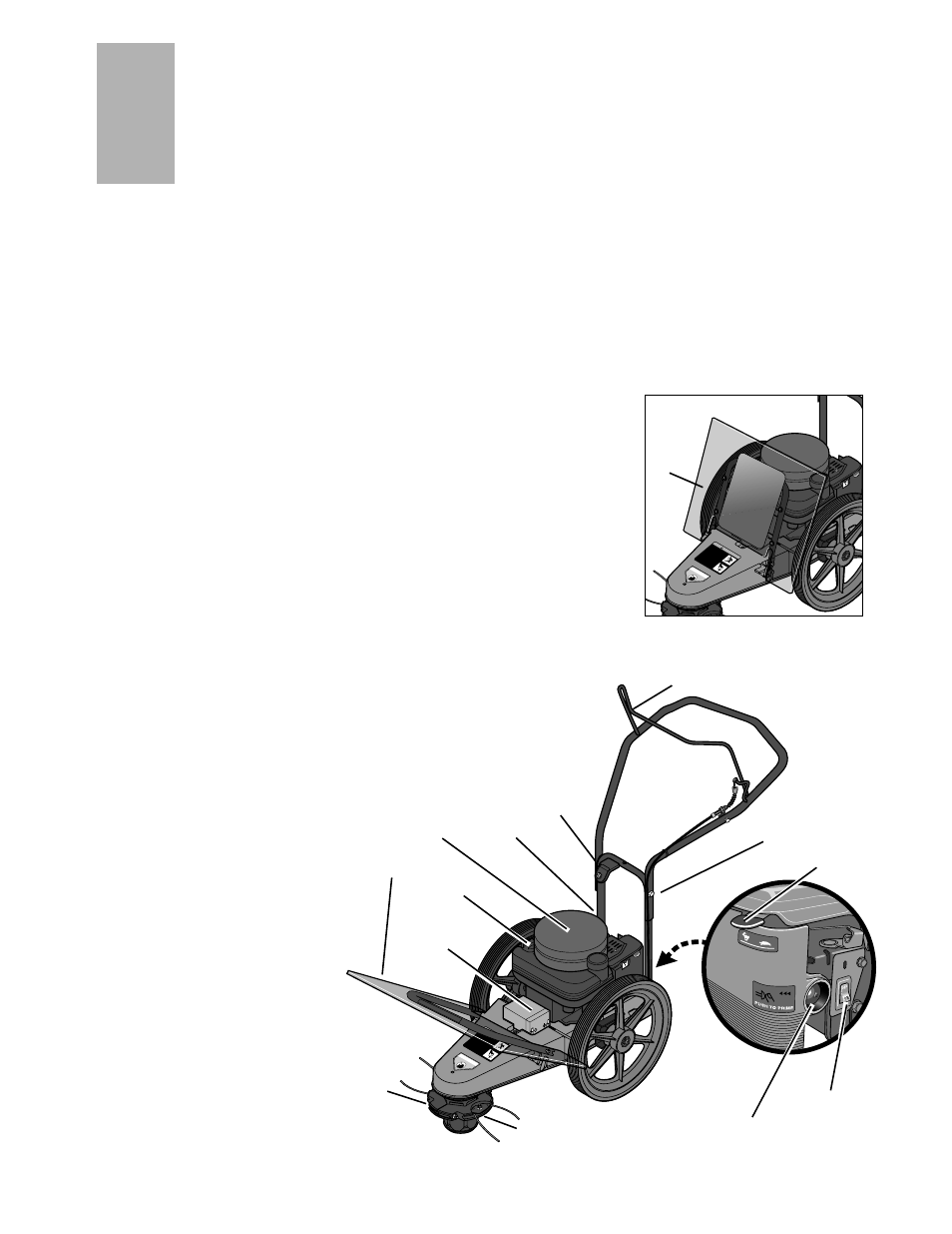 Features and controls, Mower controls/features, Engine controls/features | Troy-Bilt 52051 User Manual | Page 8 / 28