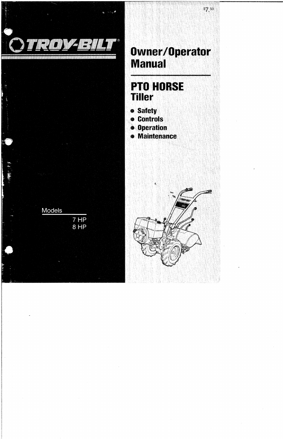 Troy-Bilt 8 HP User Manual | 84 pages