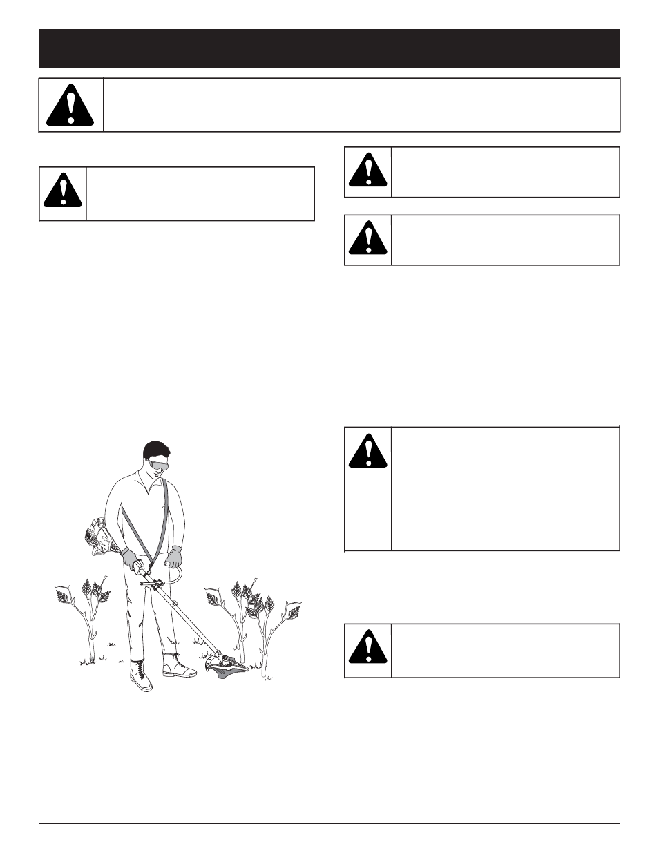 Warning, Operating instructions | Troy-Bilt TBBC User Manual | Page 11 / 48