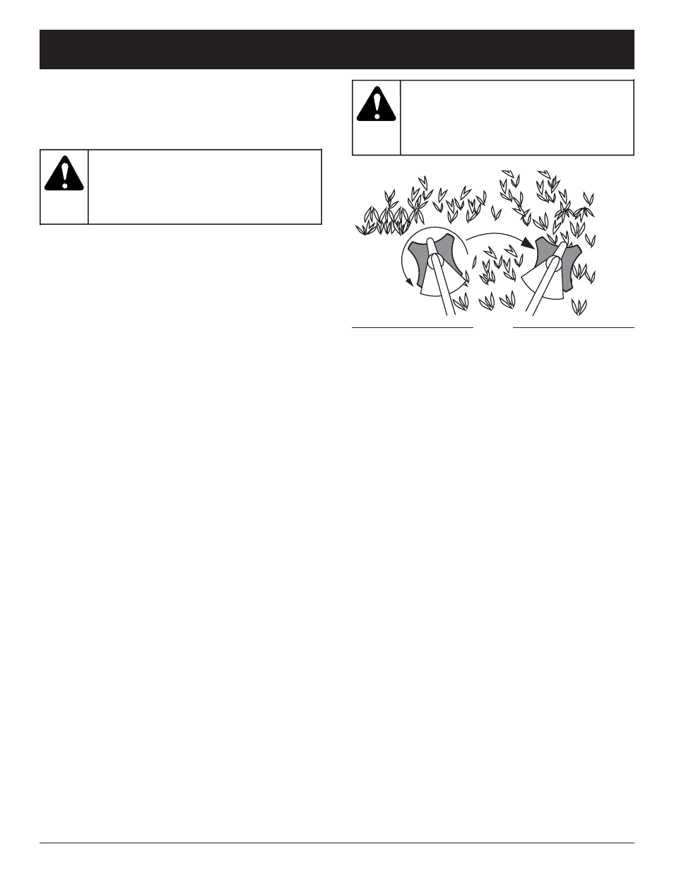 Warning, Operating instructions | Troy-Bilt TBBC User Manual | Page 12 / 48