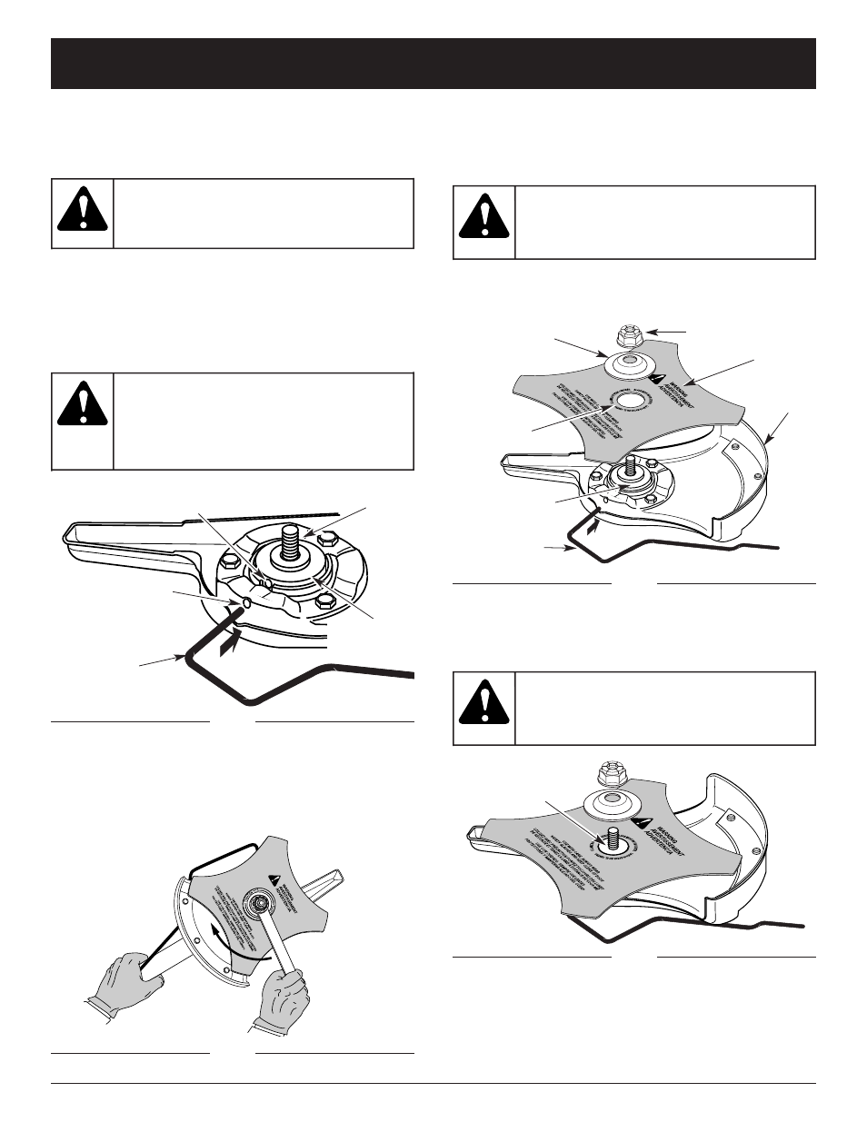 Warning, Maintenance and repair instructions | Troy-Bilt TBBC User Manual | Page 13 / 48