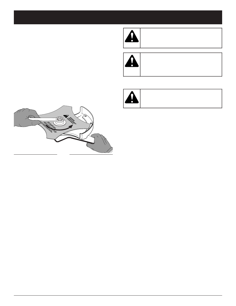 Warning, Maintenance and repair instructions | Troy-Bilt TBBC User Manual | Page 14 / 48