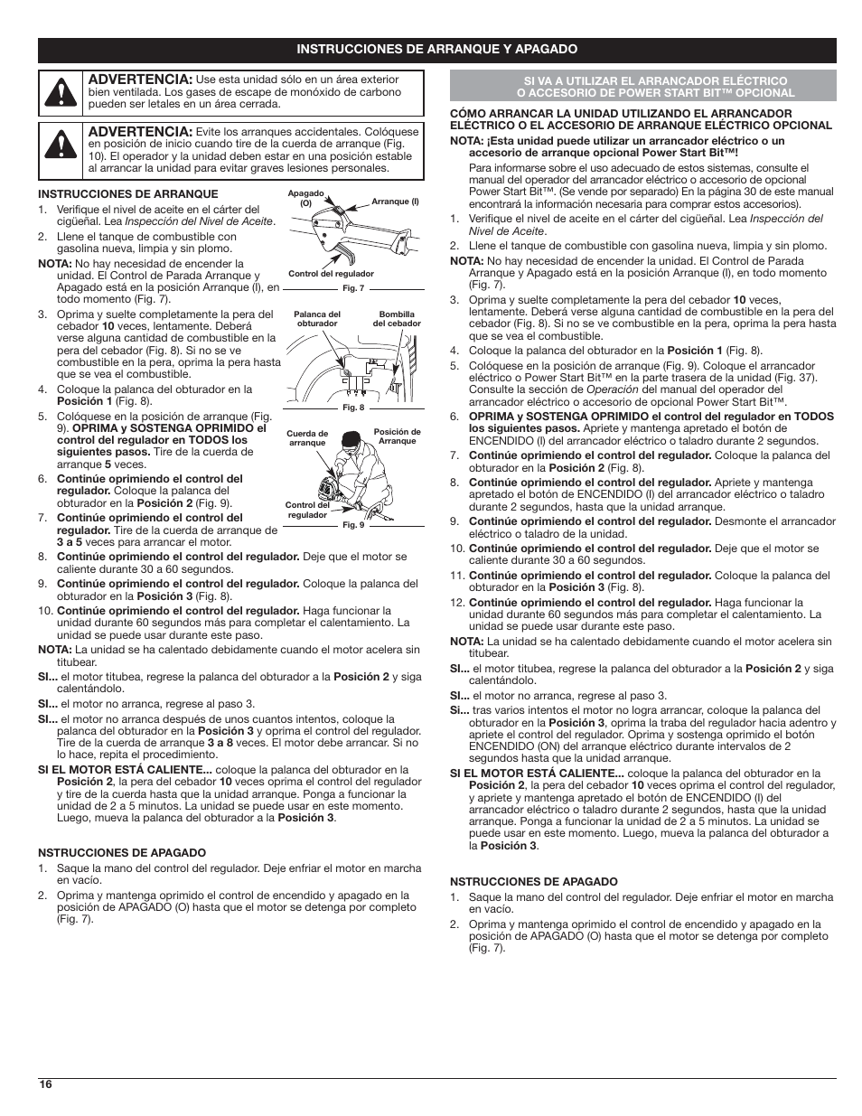 Troy-Bilt 4-Cycle Gas Trimmer TB525 EC User Manual | Page 16 / 24