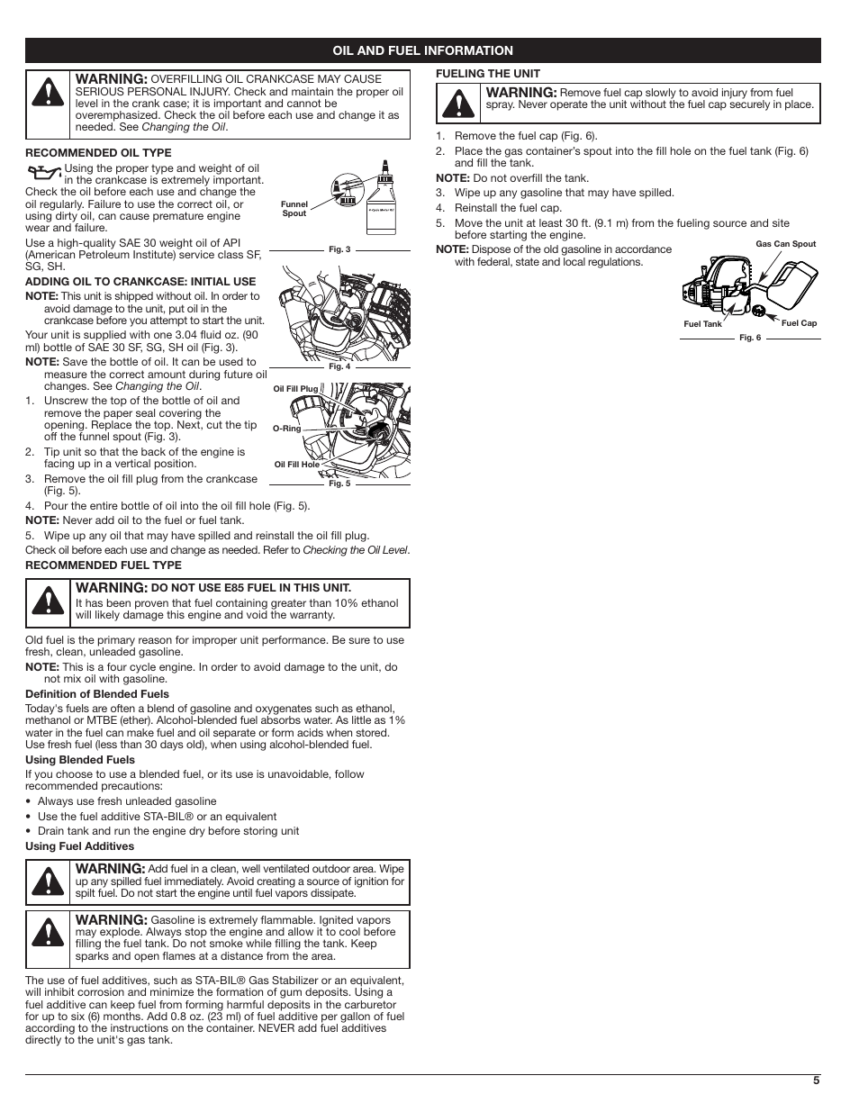 Troy-Bilt 4-Cycle Gas Trimmer TB525 EC User Manual | Page 5 / 24