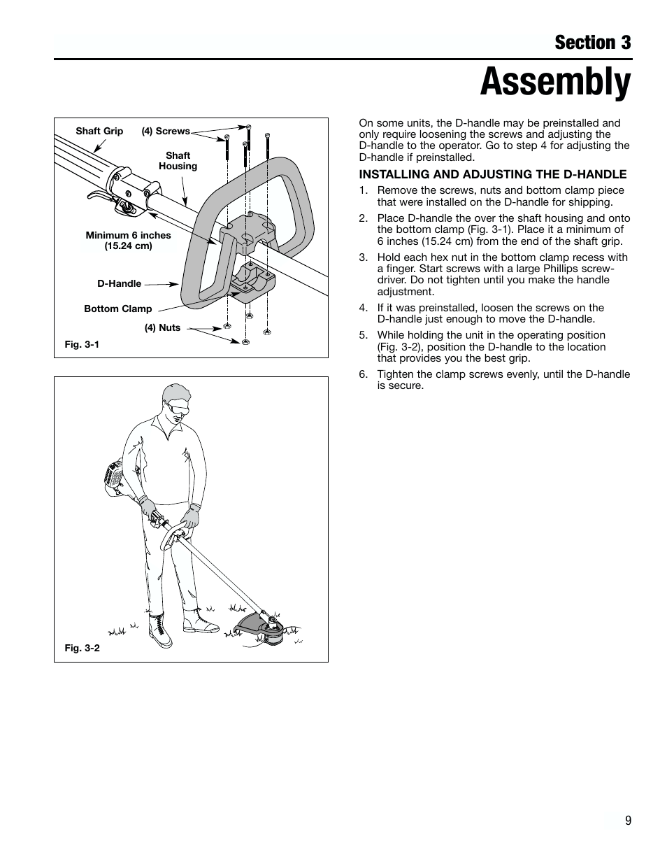 Assembly | Troy-Bilt TB3000 User Manual | Page 9 / 22