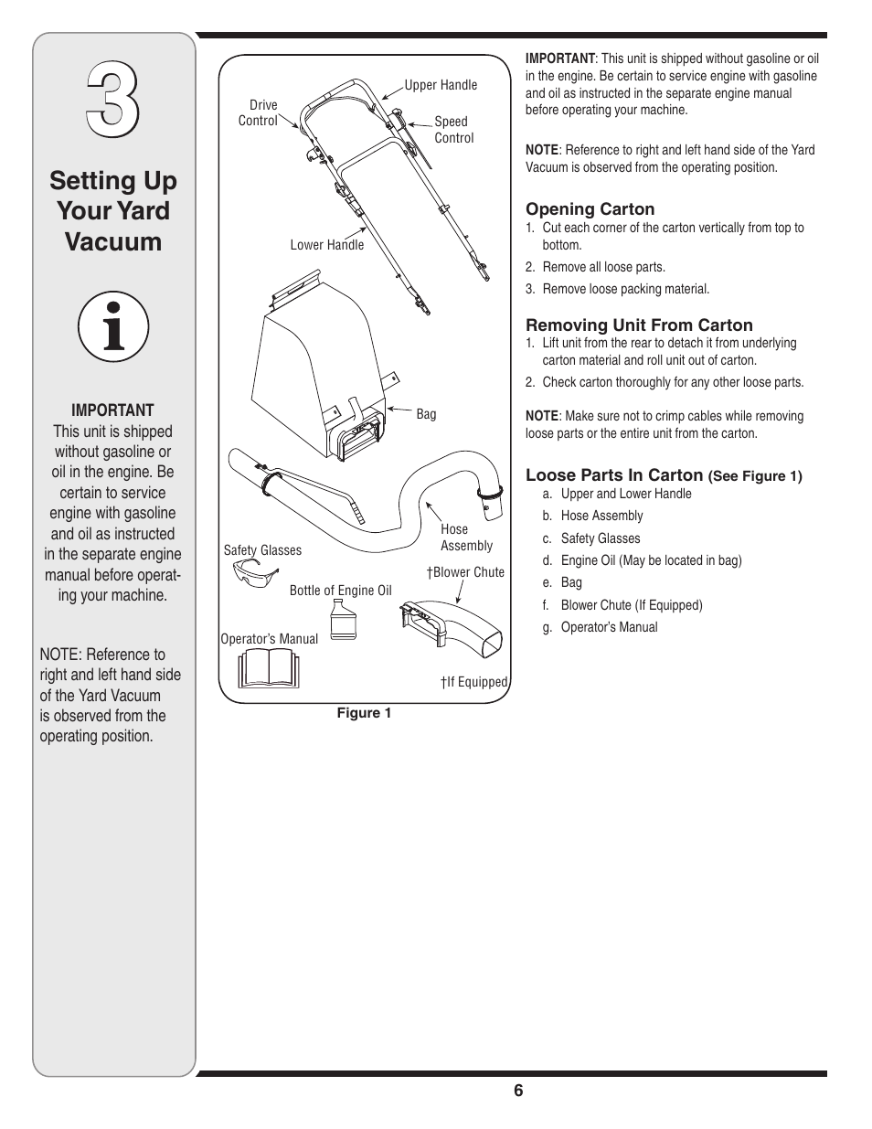 Setting up your yard vacuum | Troy-Bilt 24A-070F768 User Manual | Page 6 / 24