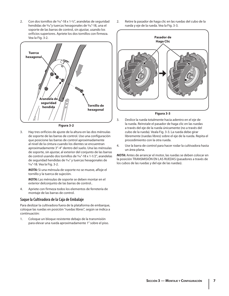 Saque la cultivadora de la caja de embalaje | Troy-Bilt 769-03618 User Manual | Page 31 / 48