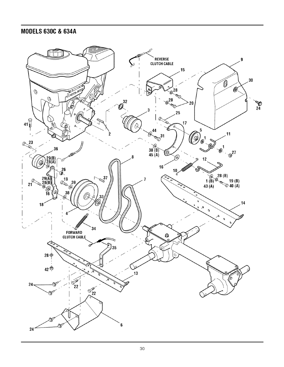 Troy-Bilt TUFFY 1634A User Manual | Page 30 / 32