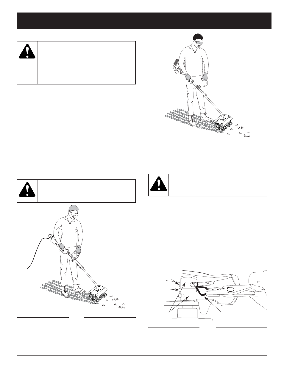 Advertencia, Instrucciones de operación | Troy-Bilt P/N 769-00485A User Manual | Page 29 / 32