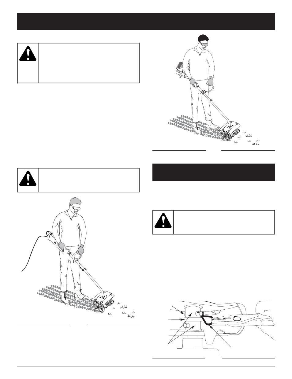Warning, Operating instructions, Maintenance | Troy-Bilt P/N 769-00485A User Manual | Page 8 / 32