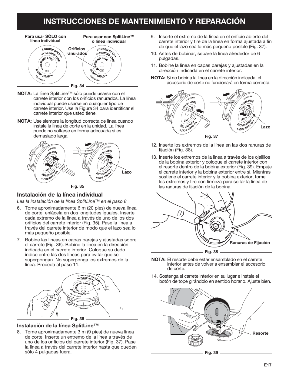 Instrucciones de mantenimiento y reparación | Troy-Bilt TB490BC User Manual | Page 73 / 88