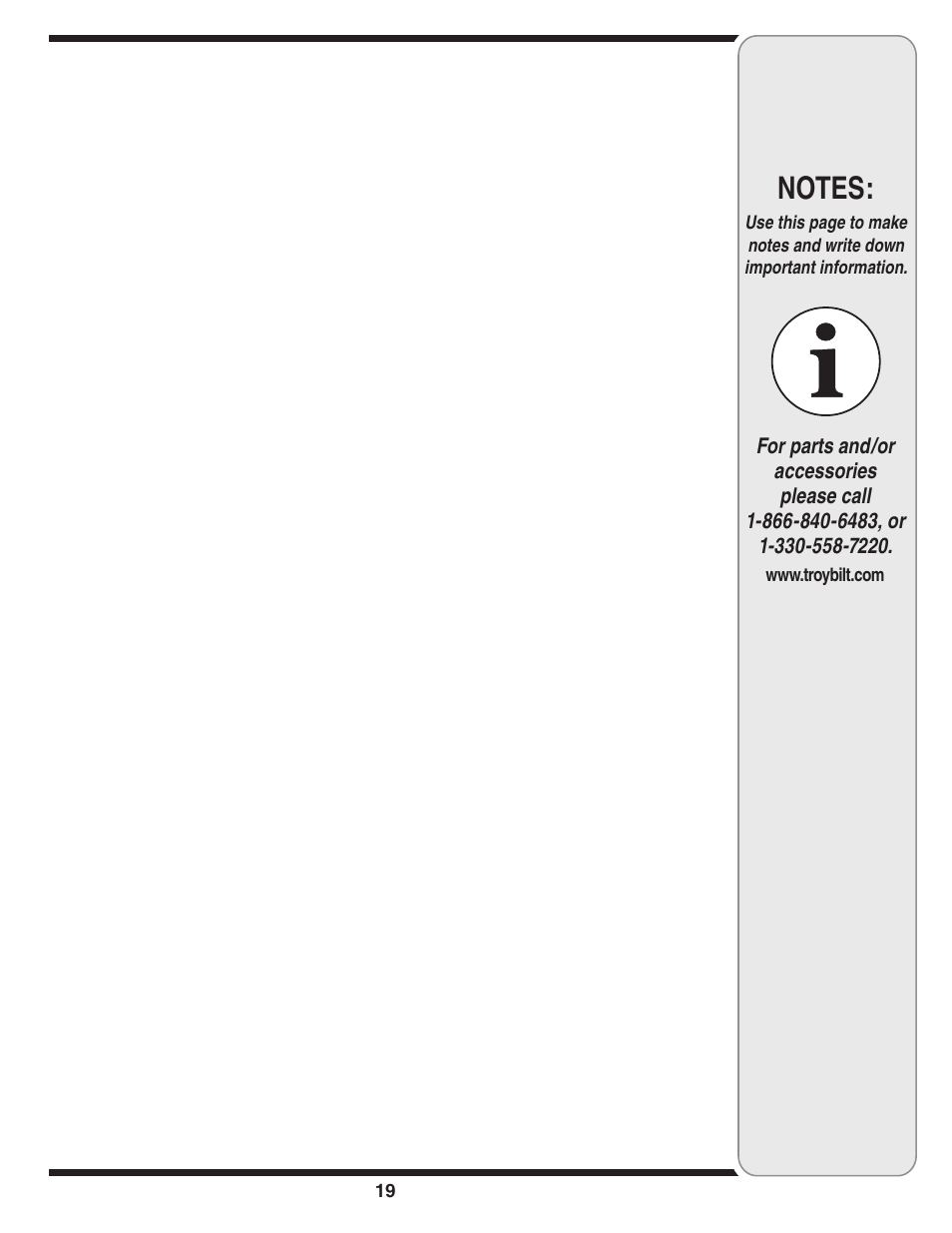Troy-Bilt 071 User Manual | Page 19 / 24
