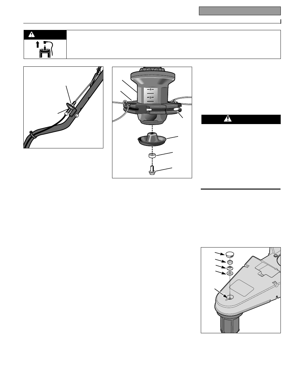 Warning | Troy-Bilt 52067 - 5HP User Manual | Page 13 / 24